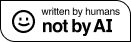 Badge to
      show that the content is written by a human, not AI